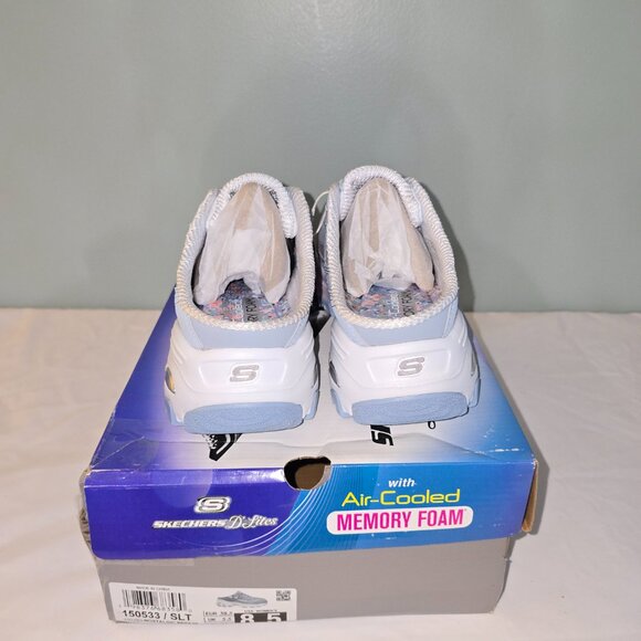 Skechers D'Lites Nostalgic Breeze Mule in Light Blue, Size 8.5, new - Picture 6 of 9
